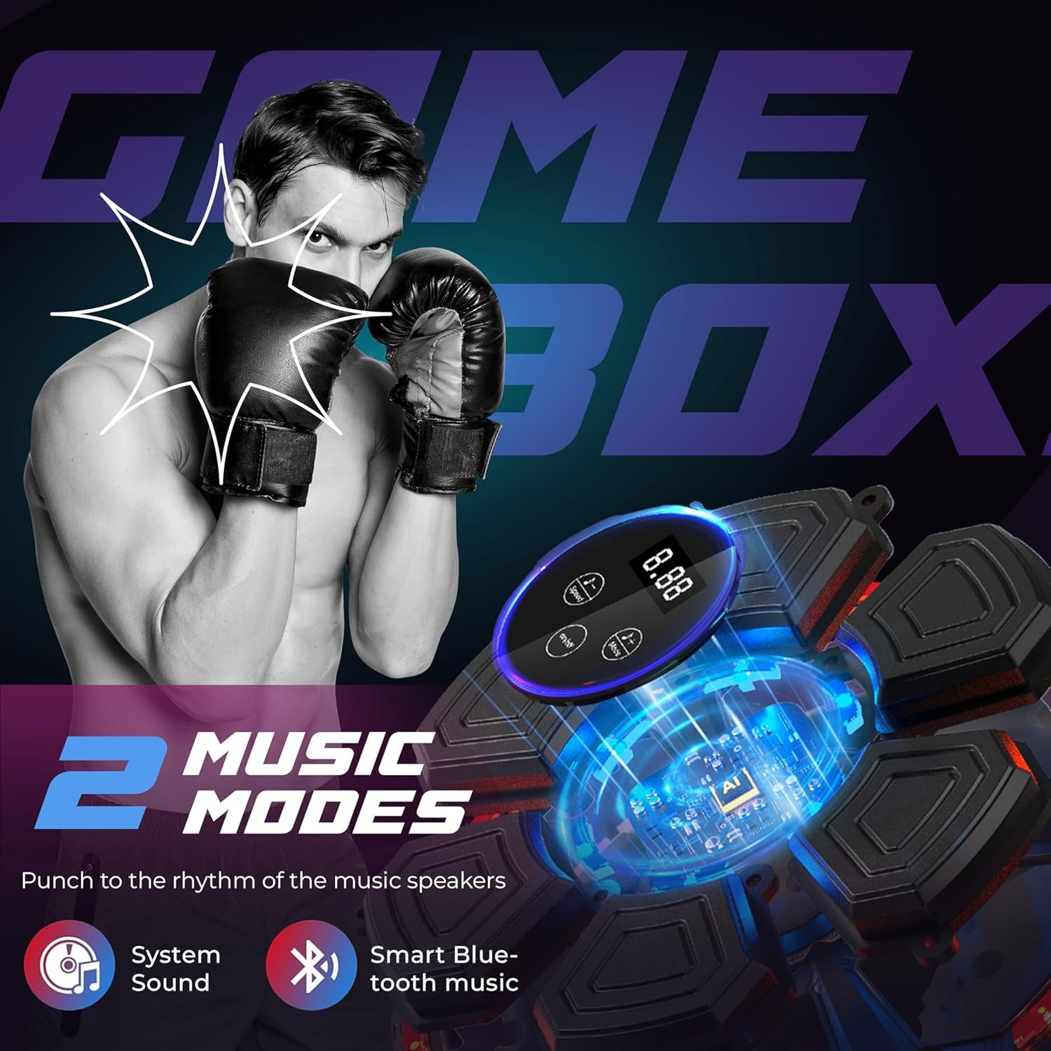 Music Boxing Machine, Smart Music Boxing Machine Kids & Adults