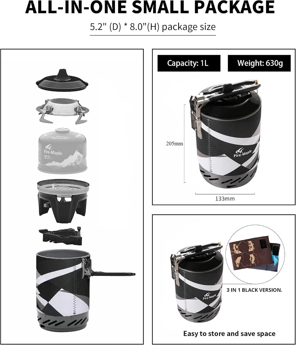 FMS-X2 Personal Cooking System Outdoor Hiking Camping Equipment