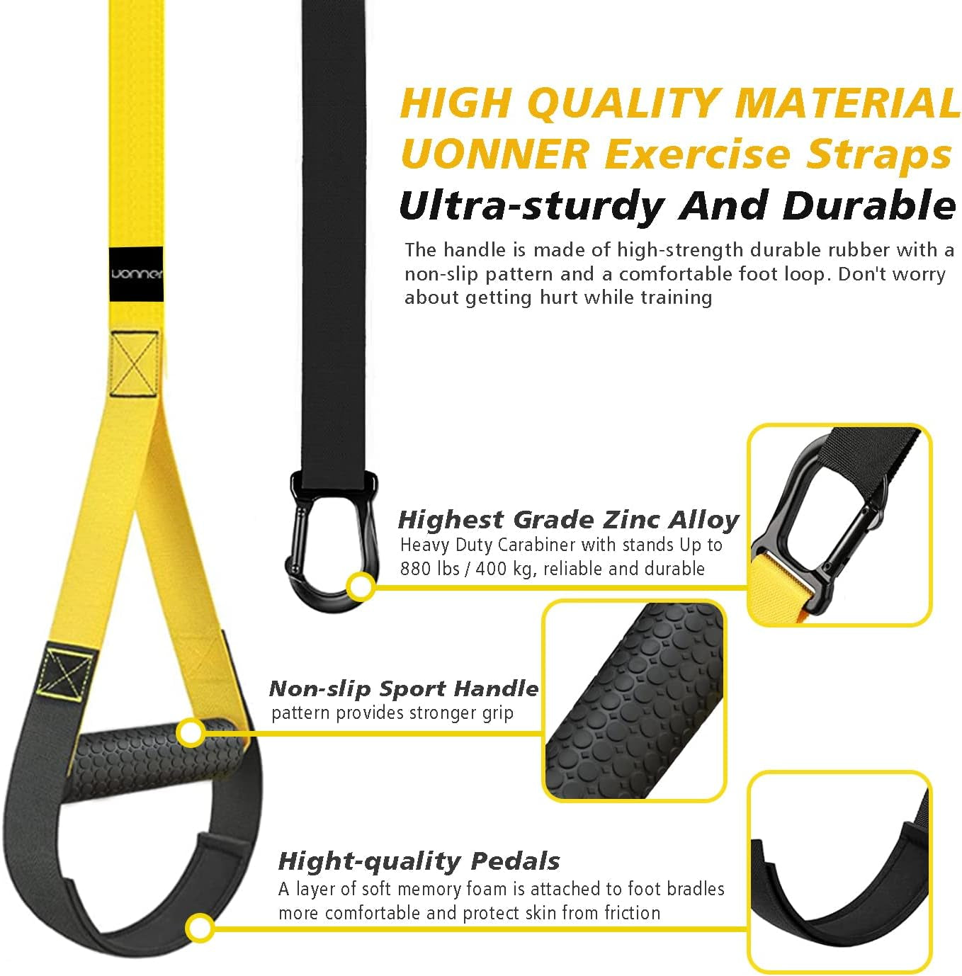 Suspension Trainer Home Gym Equipment Sling Trainer Workout Bands Fitness Straps Indoor Outdoor