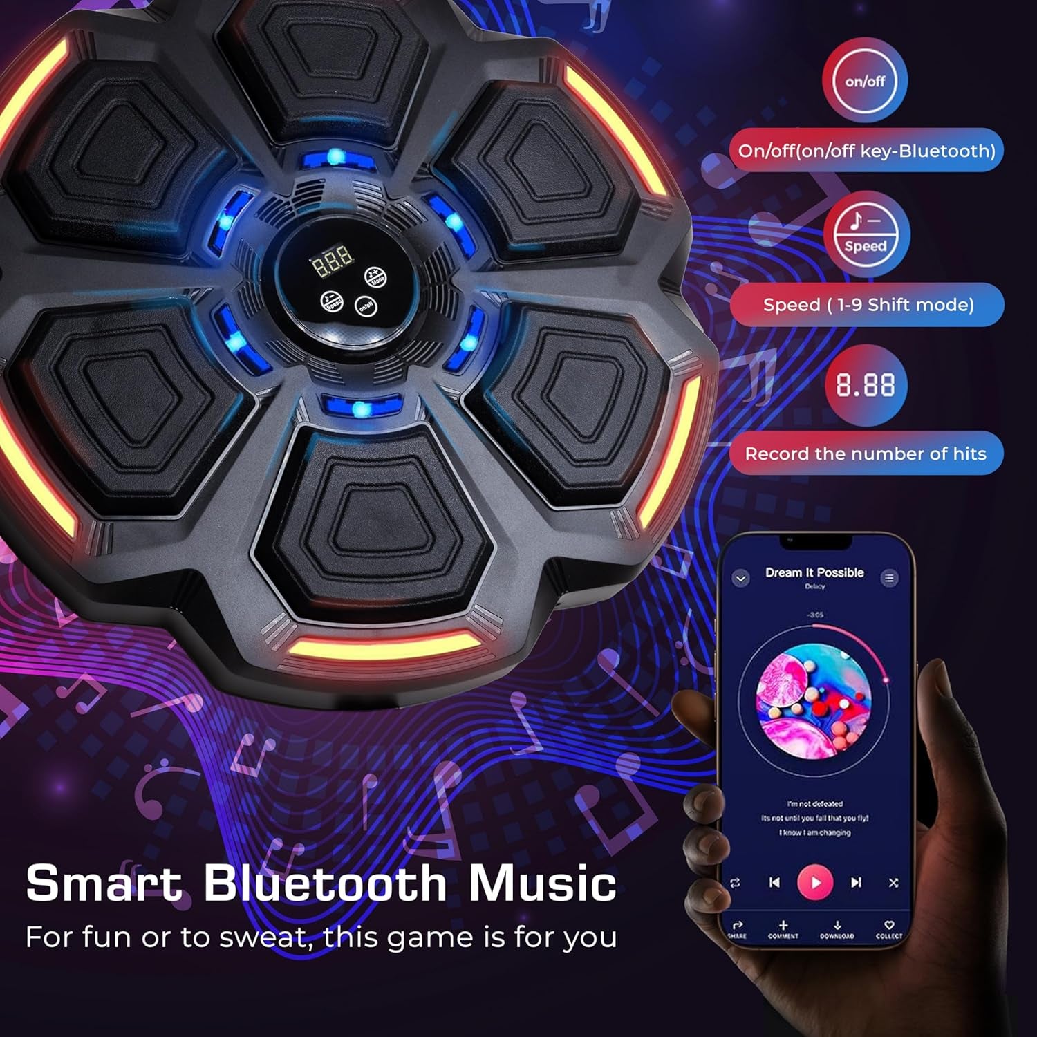 Music Boxing Machine, Smart Music Boxing Machine Kids & Adults