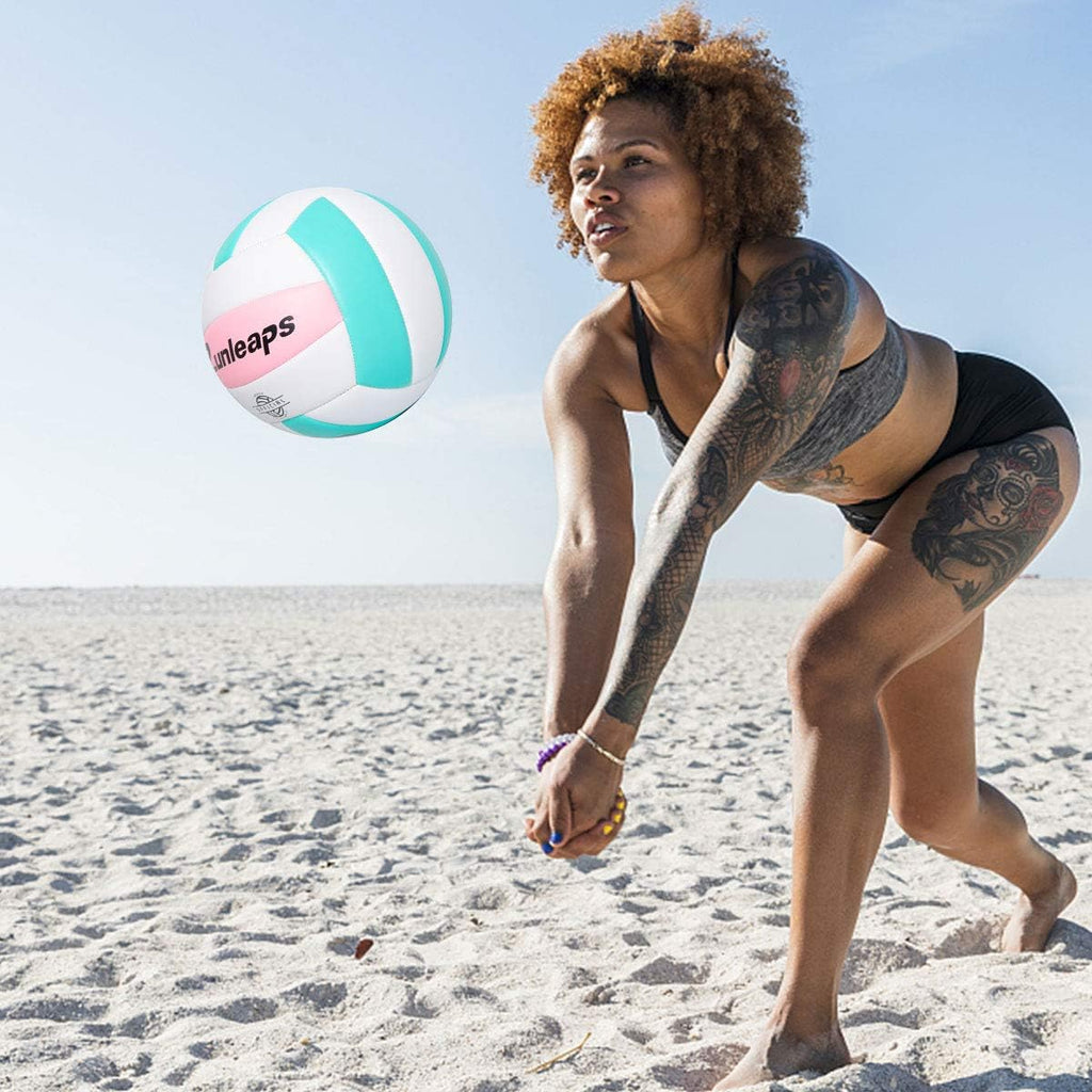 Soft Indoor Volleyball Waterproof Volleyball Light Touch Recreational Ball for Pool Gym Indoor Outdoor (Size 5)