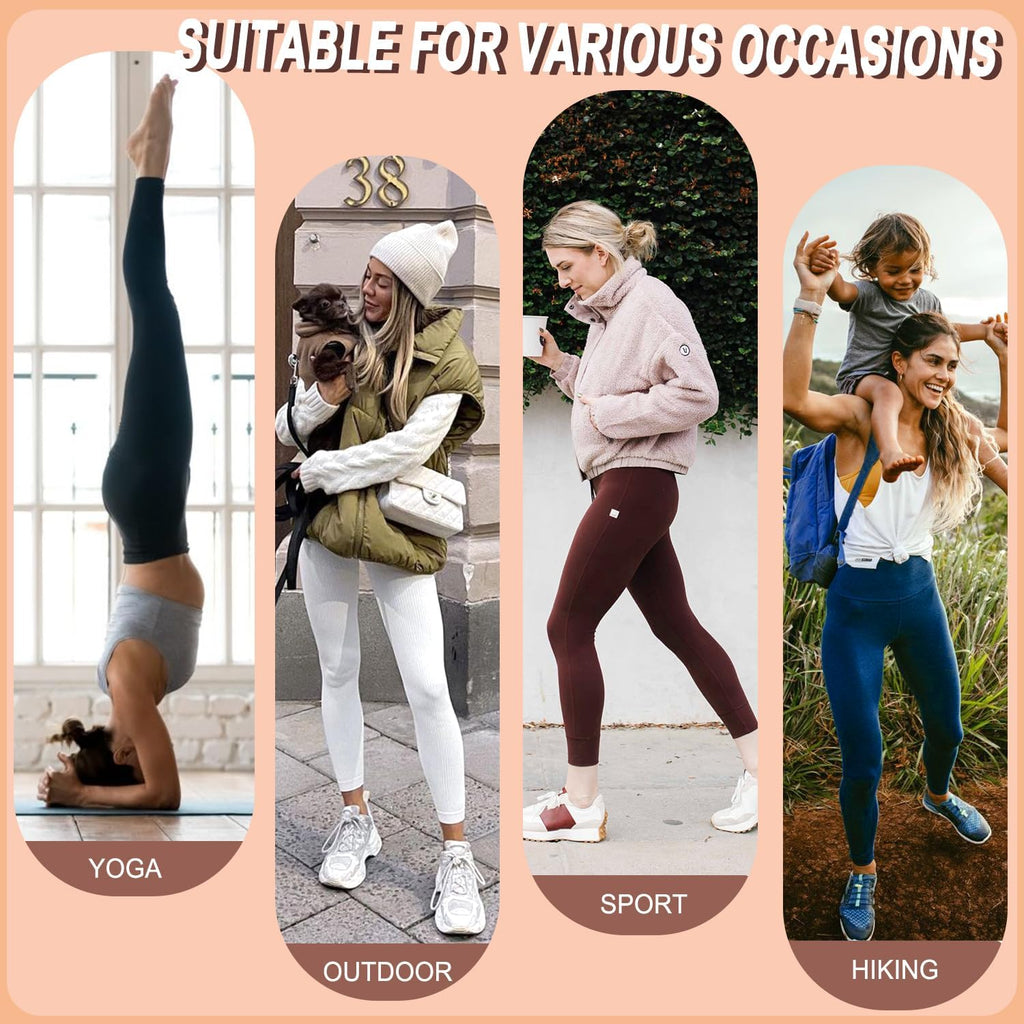 Leggings for Women Soft High Waisted Tummy Control Leggings Gym Sports Workout Running Yoga Pants