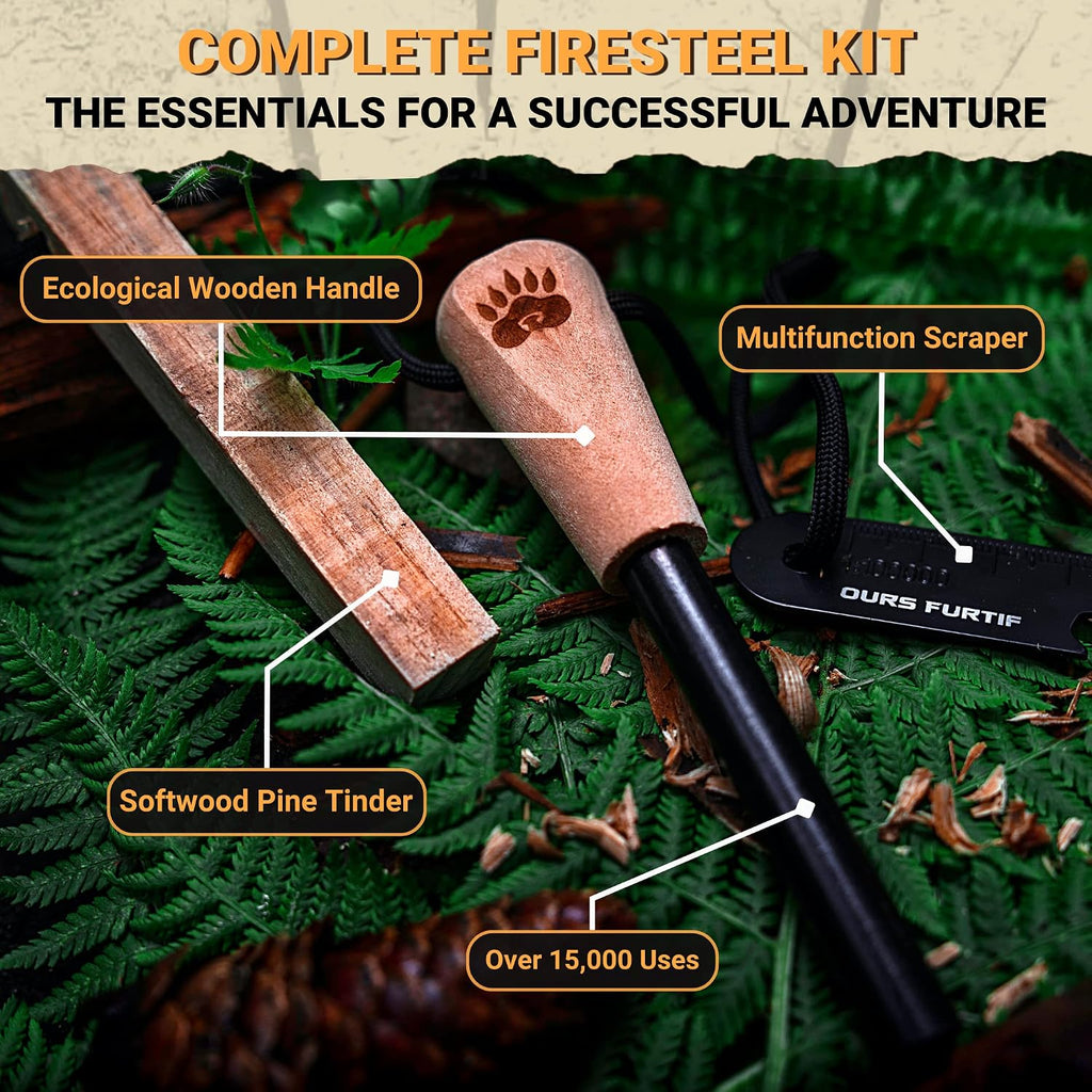 Survival Flint and Steel - Fire Starter Ferrocerium