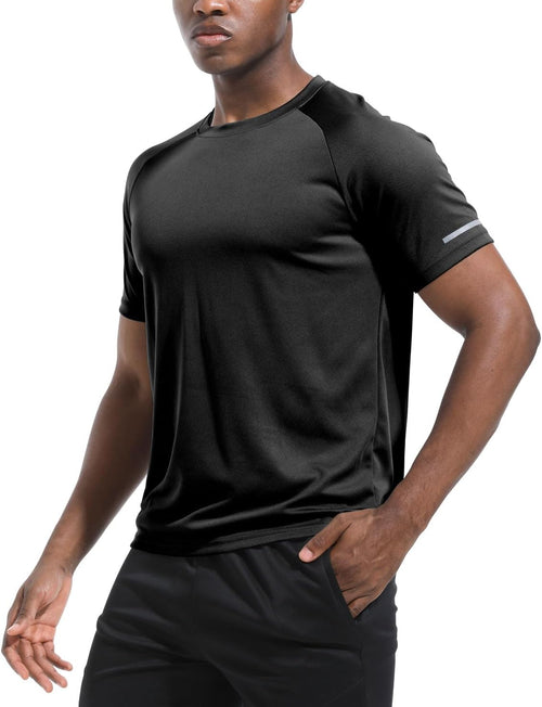 1, 3, 5 or 7 Pack Men's Workout Running Shirts,