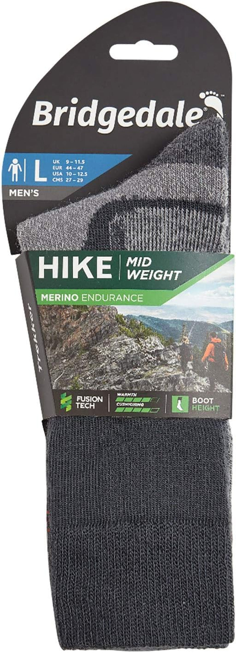 HIKE All Season Men'S Merino Comfort Boot Socks 