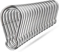 Spring Snap Hooks, 304 Stainless Steel Metal Clip Heavy Duty Rope Connector Small Snap Clamp Key Chain Link Buckle for Hammock Swing Set Outdoor Travel Camping Fishing Hiking