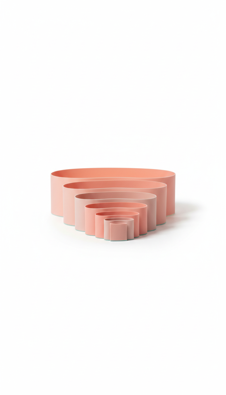 Resistance band set color-coded levels