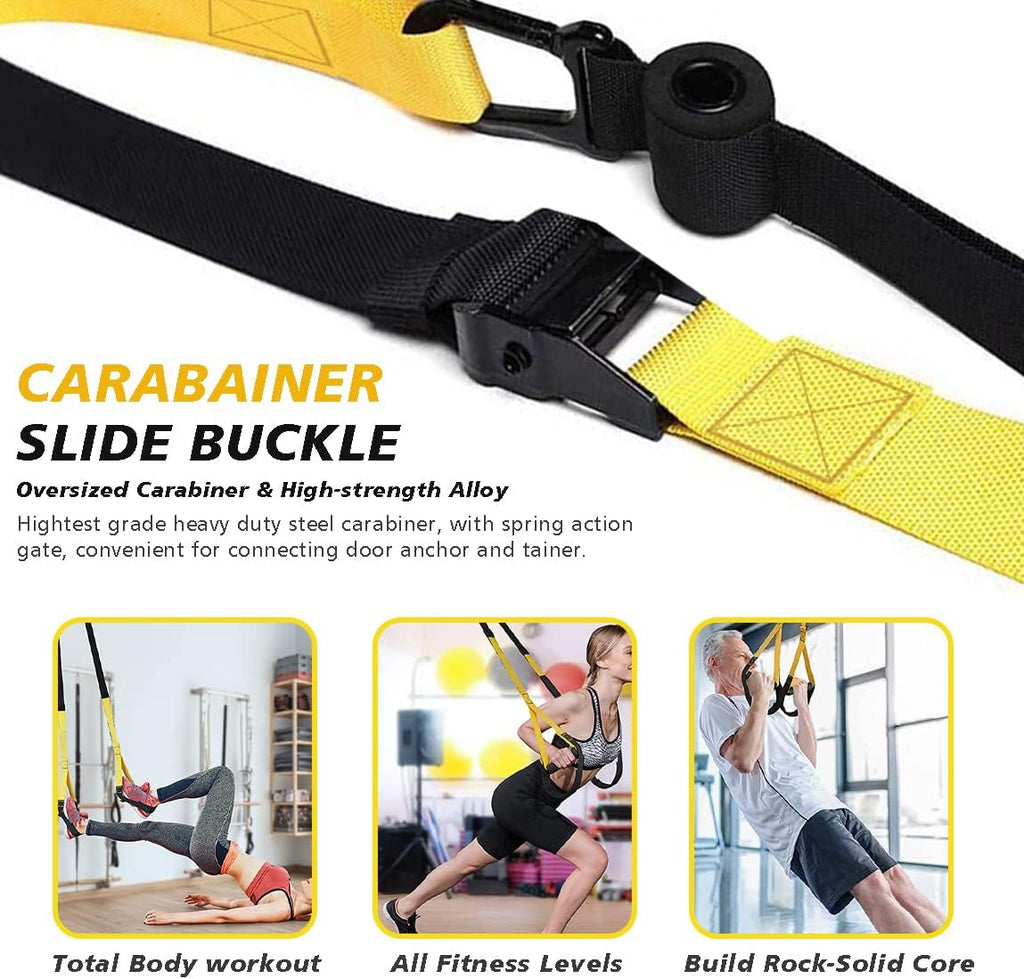 Suspension Trainer Home Gym Equipment Sling Trainer Workout Bands Fitness Straps Indoor Outdoor