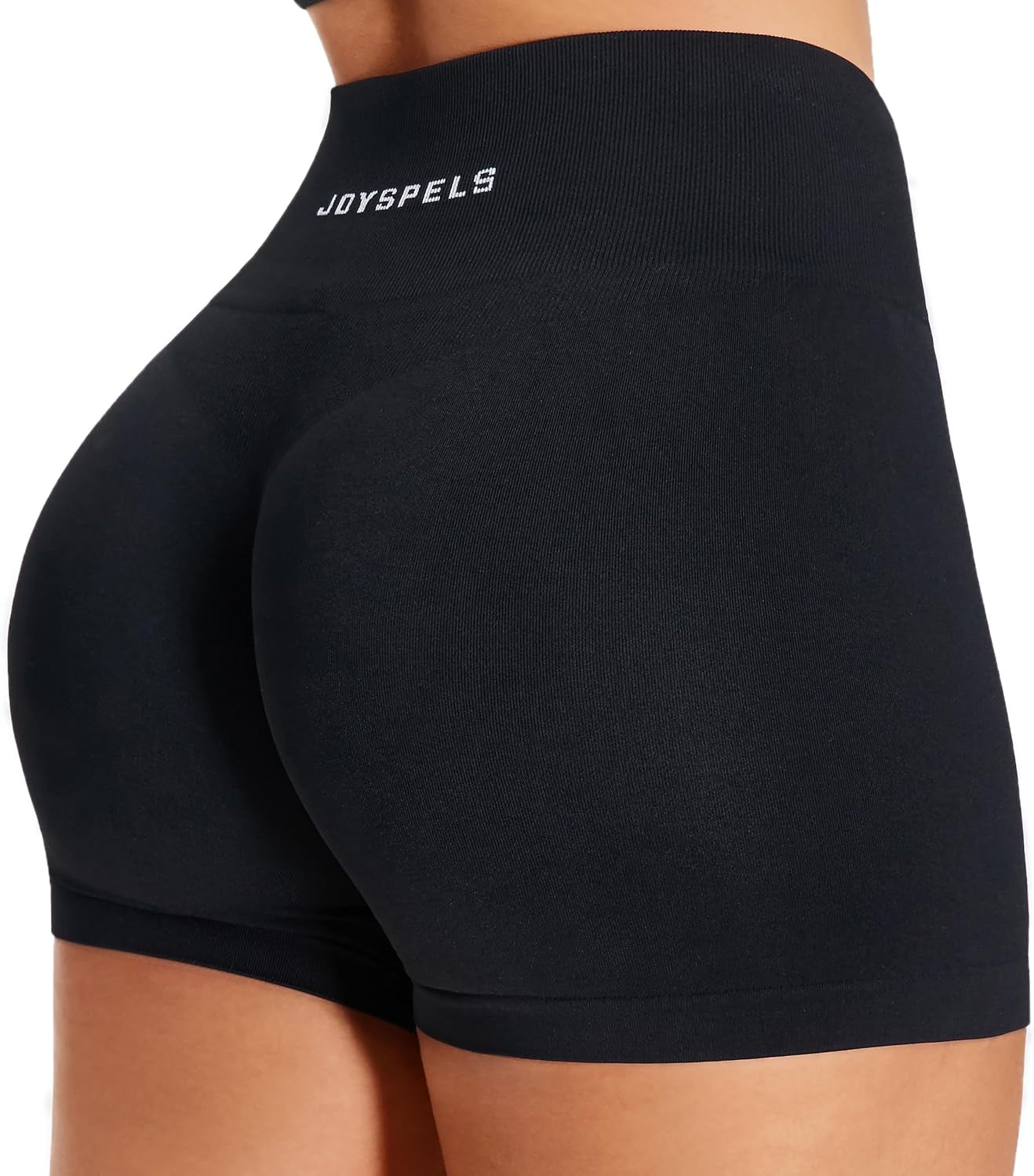 Womens Seamless Gym Shorts - High Waist Booty Running Yoga Sports Workout Activewear Shorts for Women