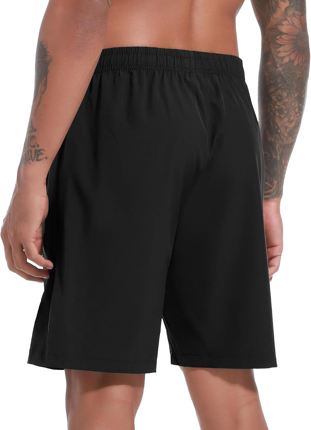 Mens Gym Shorts 7" Quick Dry Sports Running Short with Zip Pockets